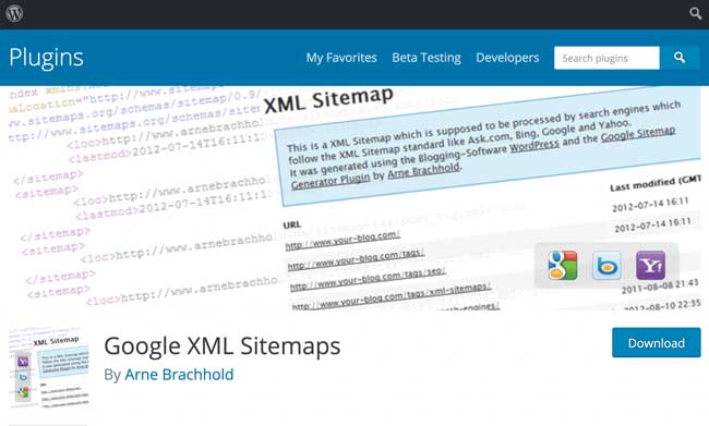 ساخت نقشه سایت با google xml sitemaps