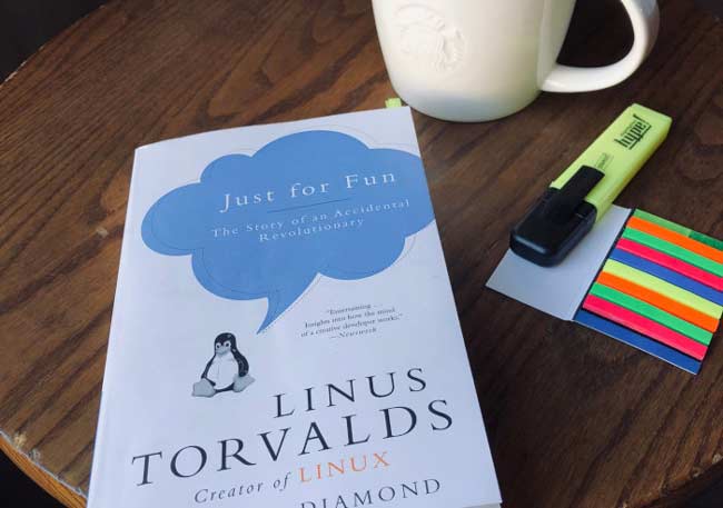 کتاب just for fun درباره زندگی سازنده لینوکس